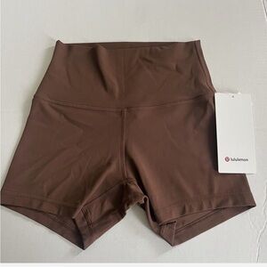 Lululemon align shorts new - Java brown 4 inches size 6